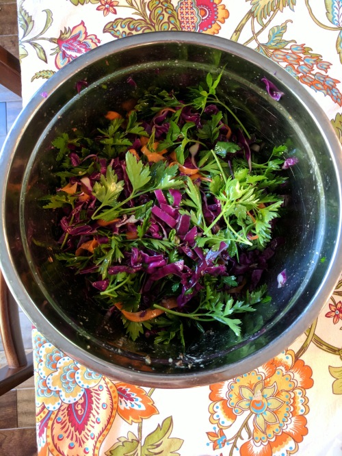 parsley carrot cabbage salad 1